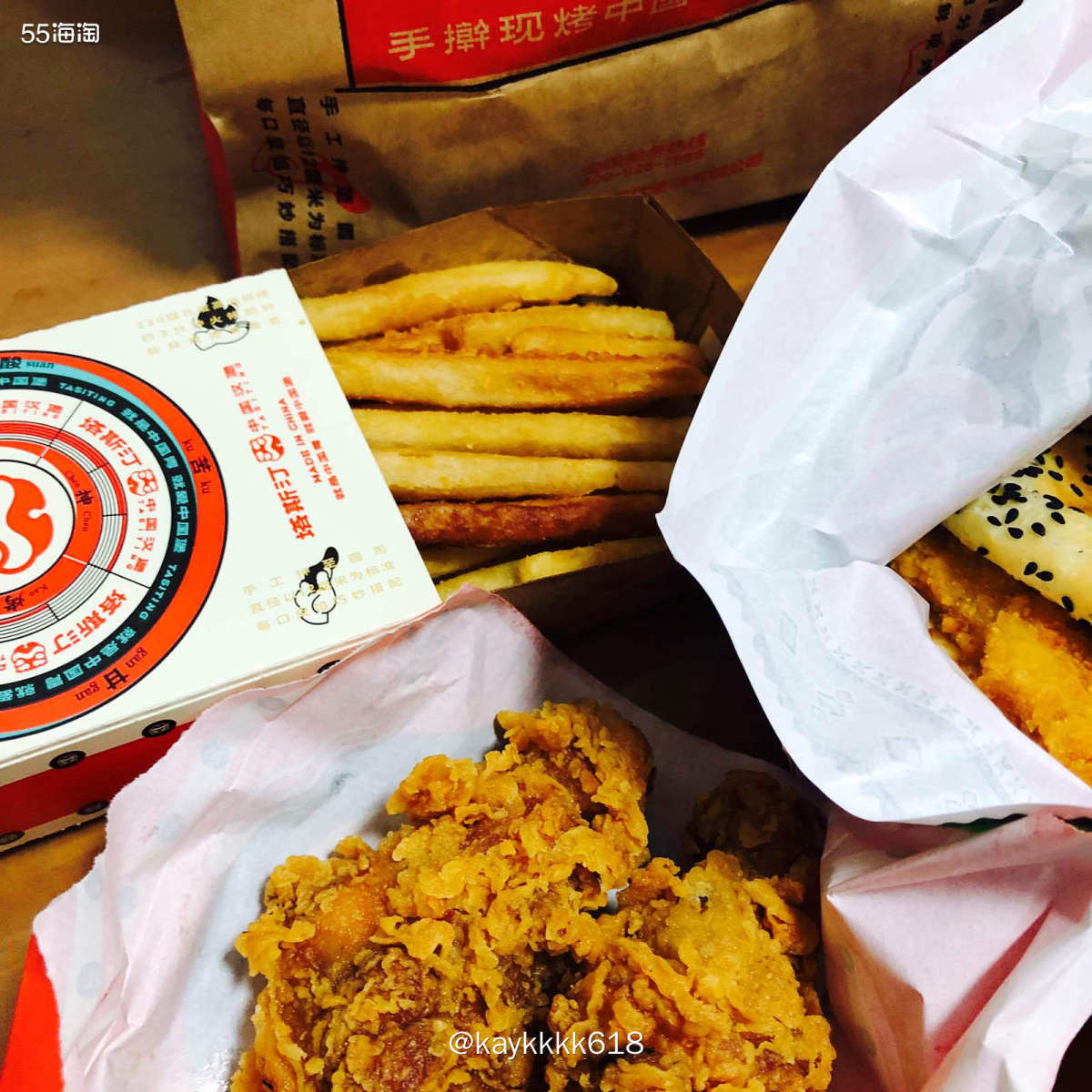 晚上回来没做饭不知道吃什么，正好附近才开的一家塔斯汀中国汉堡