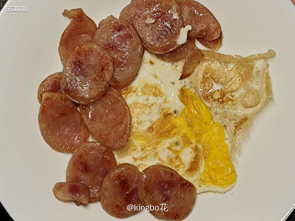 热狗香肠和煎蛋！营养美味早餐来一份  佳琦直播间买的肠还挺好