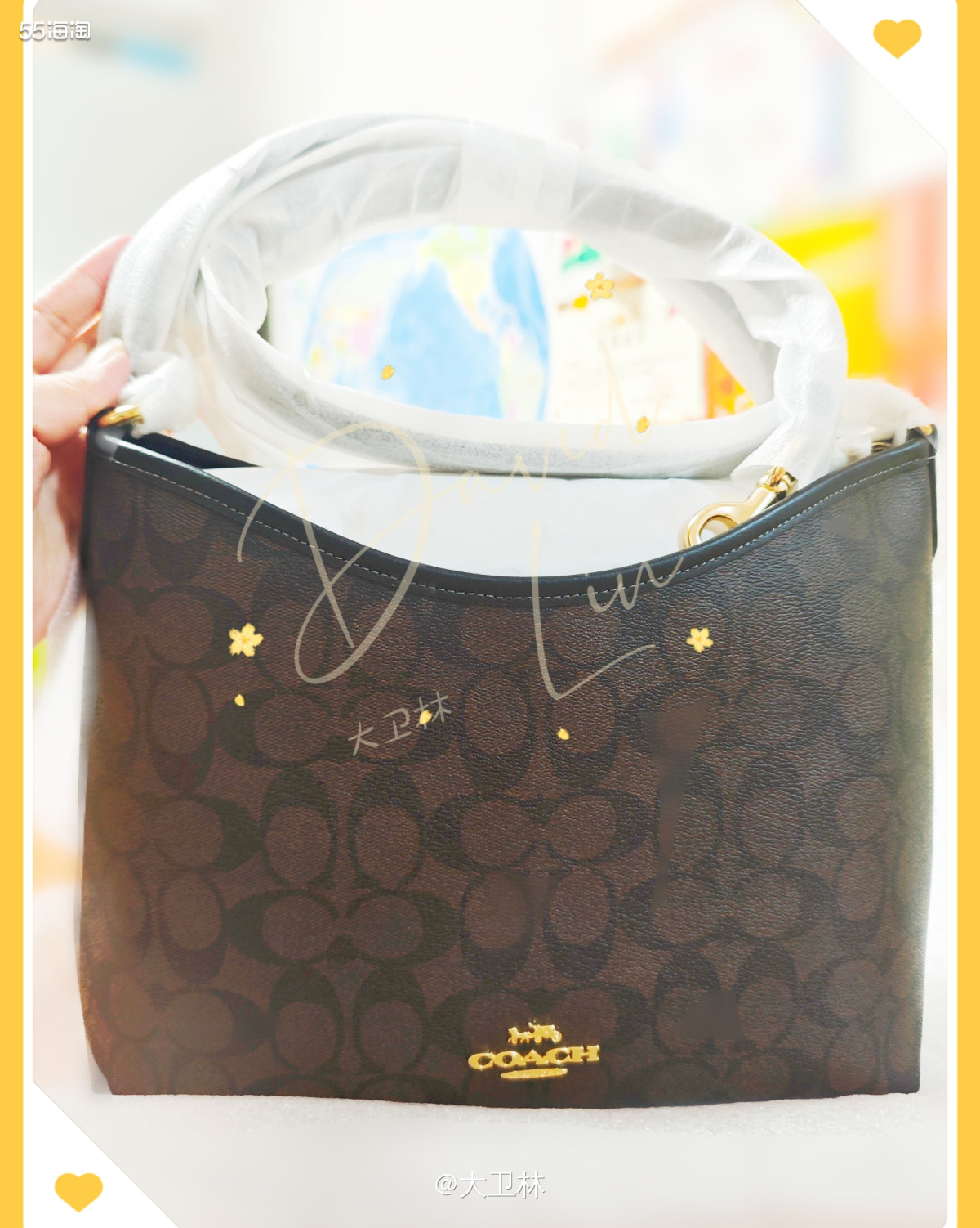 这次到货的coach流浪包，运输了一个月才到货，看似时间不长