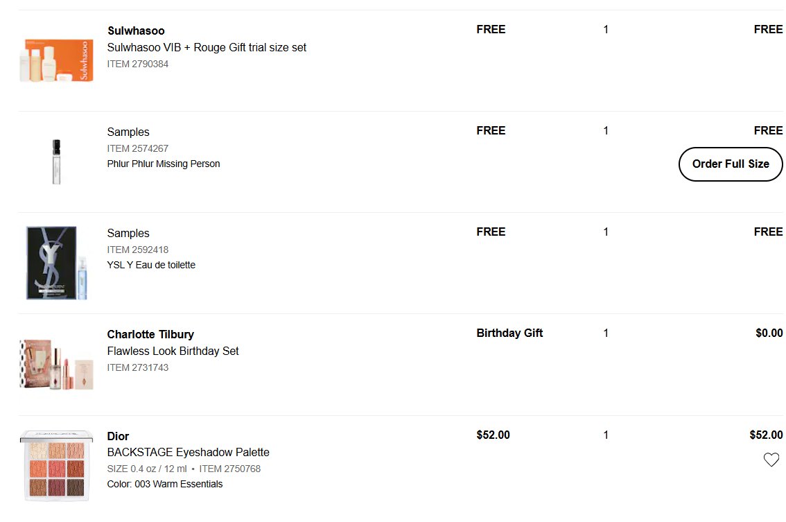 dior眼影盘003丝芙兰是52美金 这个是2024年的新配