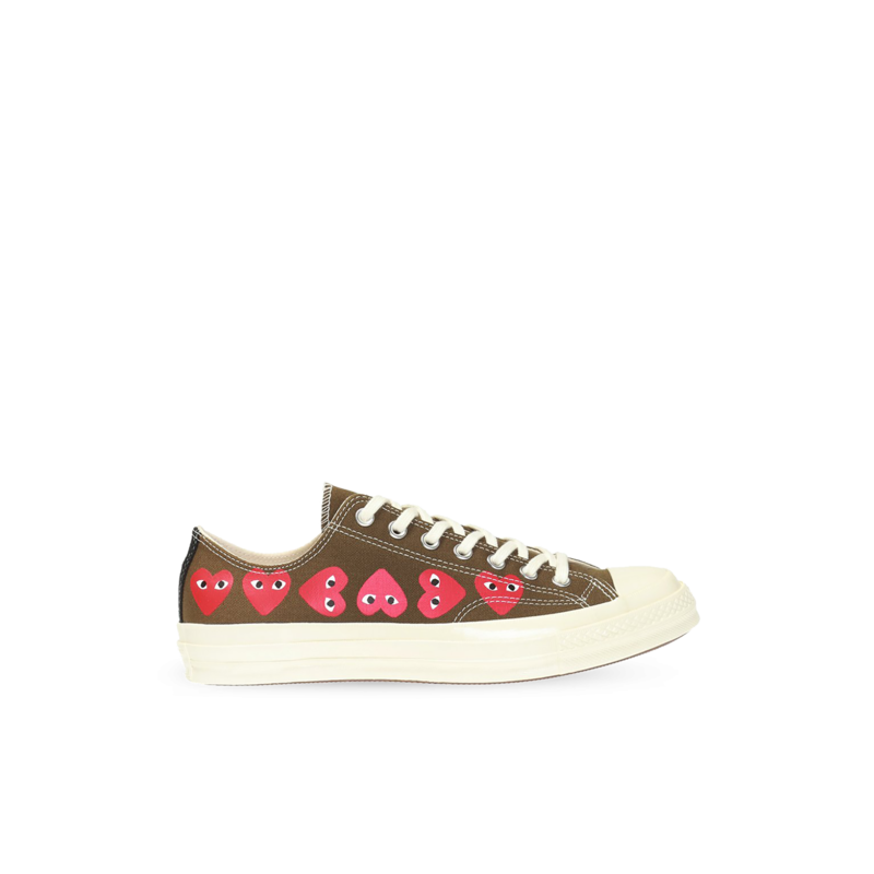 【热卖单品】CDG Play X Converse 川久保玲匡威联名款低帮帆布鞋