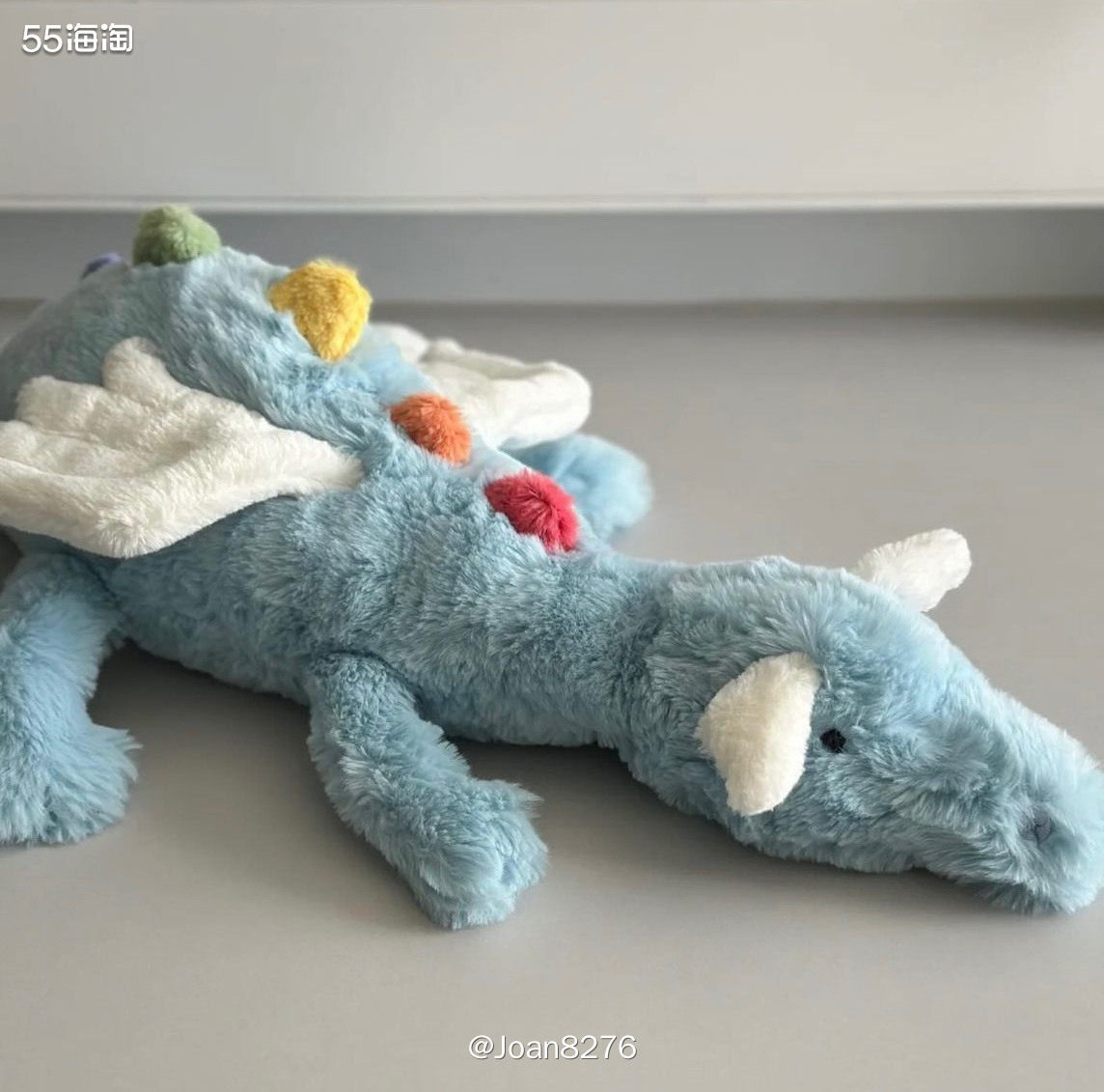 海淘买Jellycat天空龙和奥黛丽猫头鹰 蓝色系的颜色很好