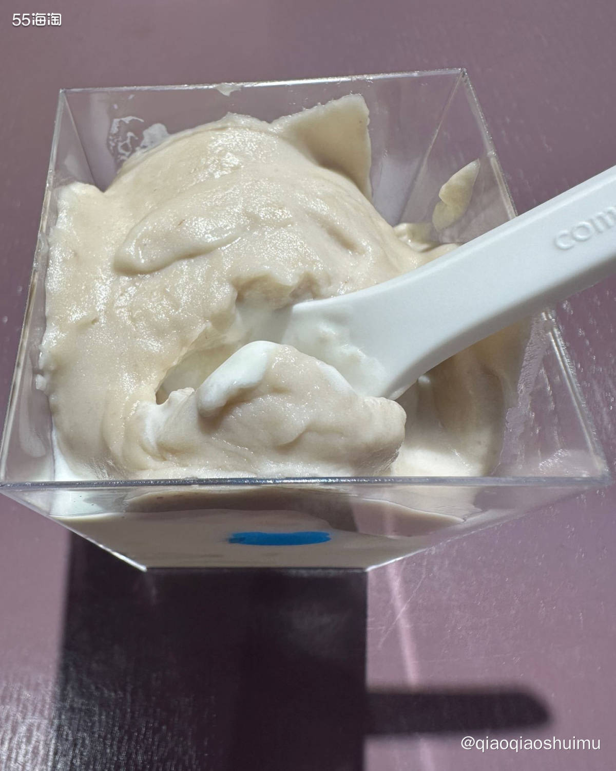 兰熊的这款芋泥冰淇淋想必很多宝贝都很爱吃吧～这是一款不能外卖