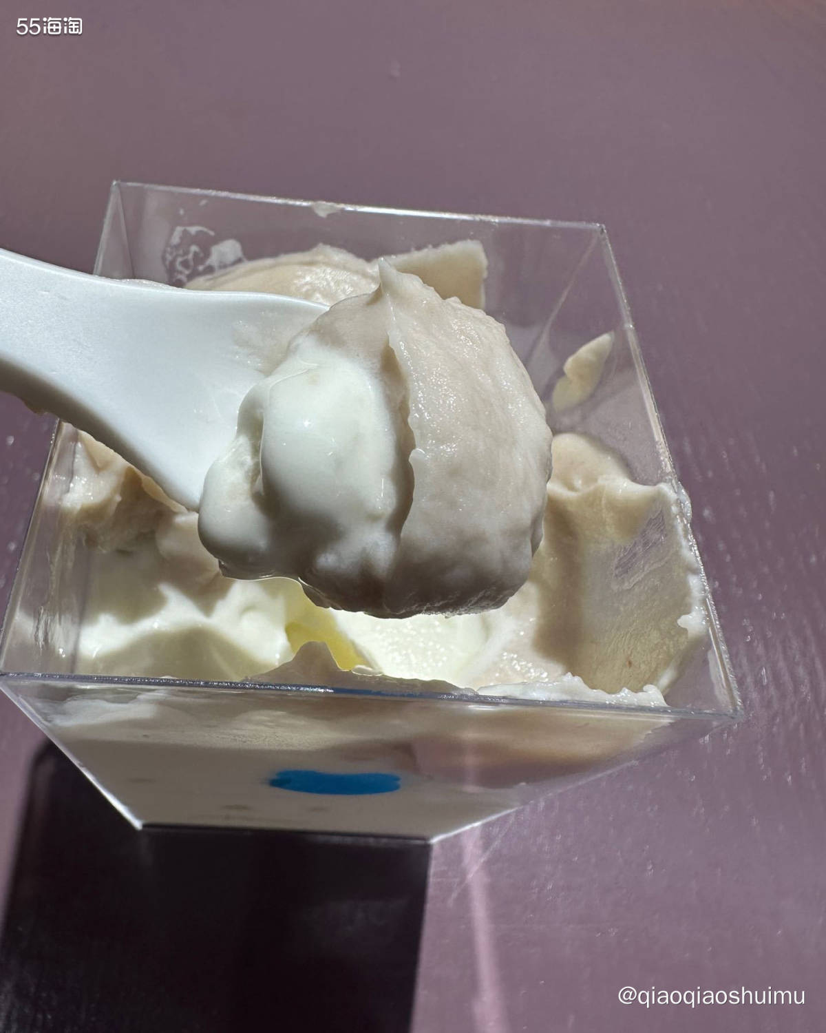 兰熊的这款芋泥冰淇淋想必很多宝贝都很爱吃吧～这是一款不能外卖