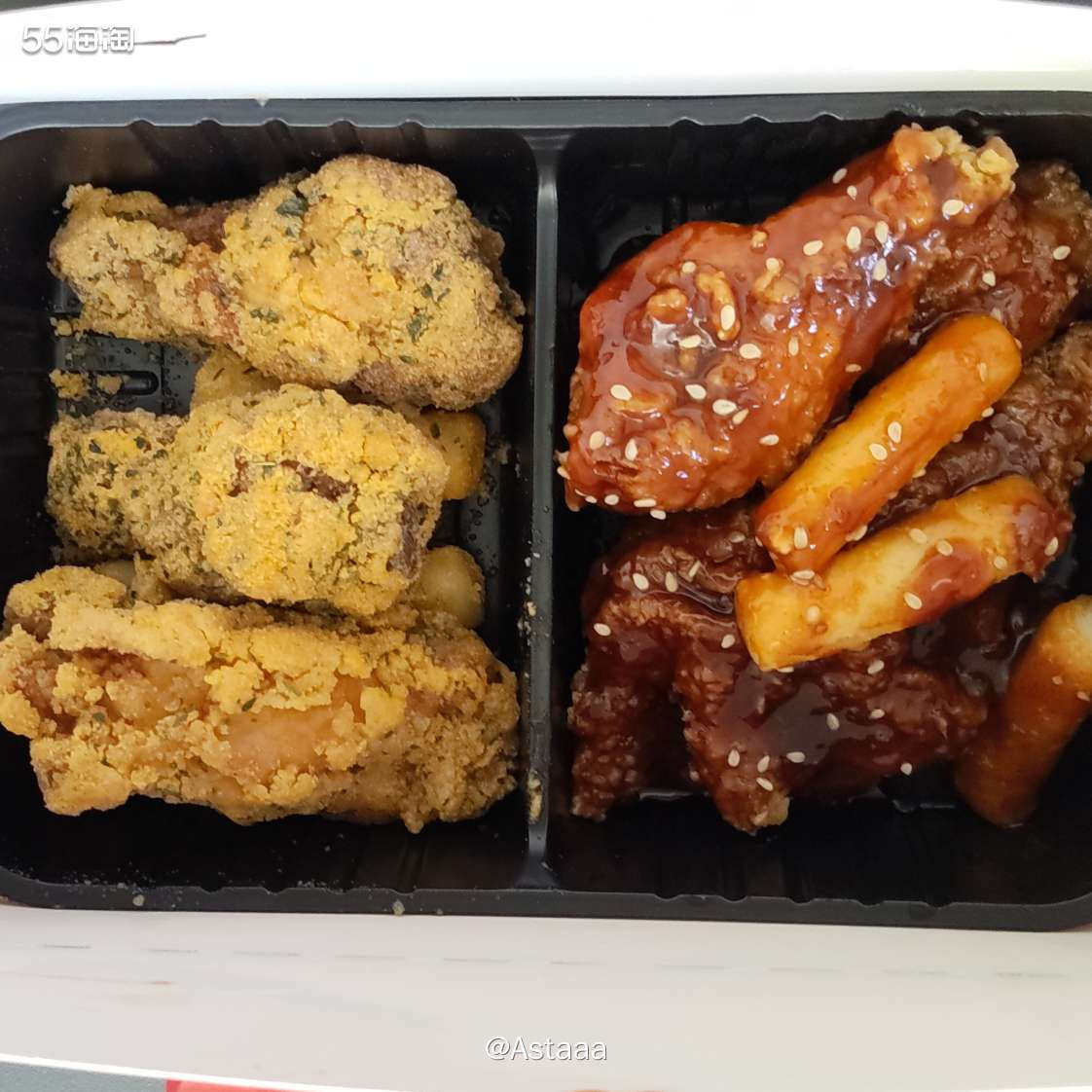 在朋友的疯狂安利下下单了这家炸鸡！！这单美团外卖终于跟上55