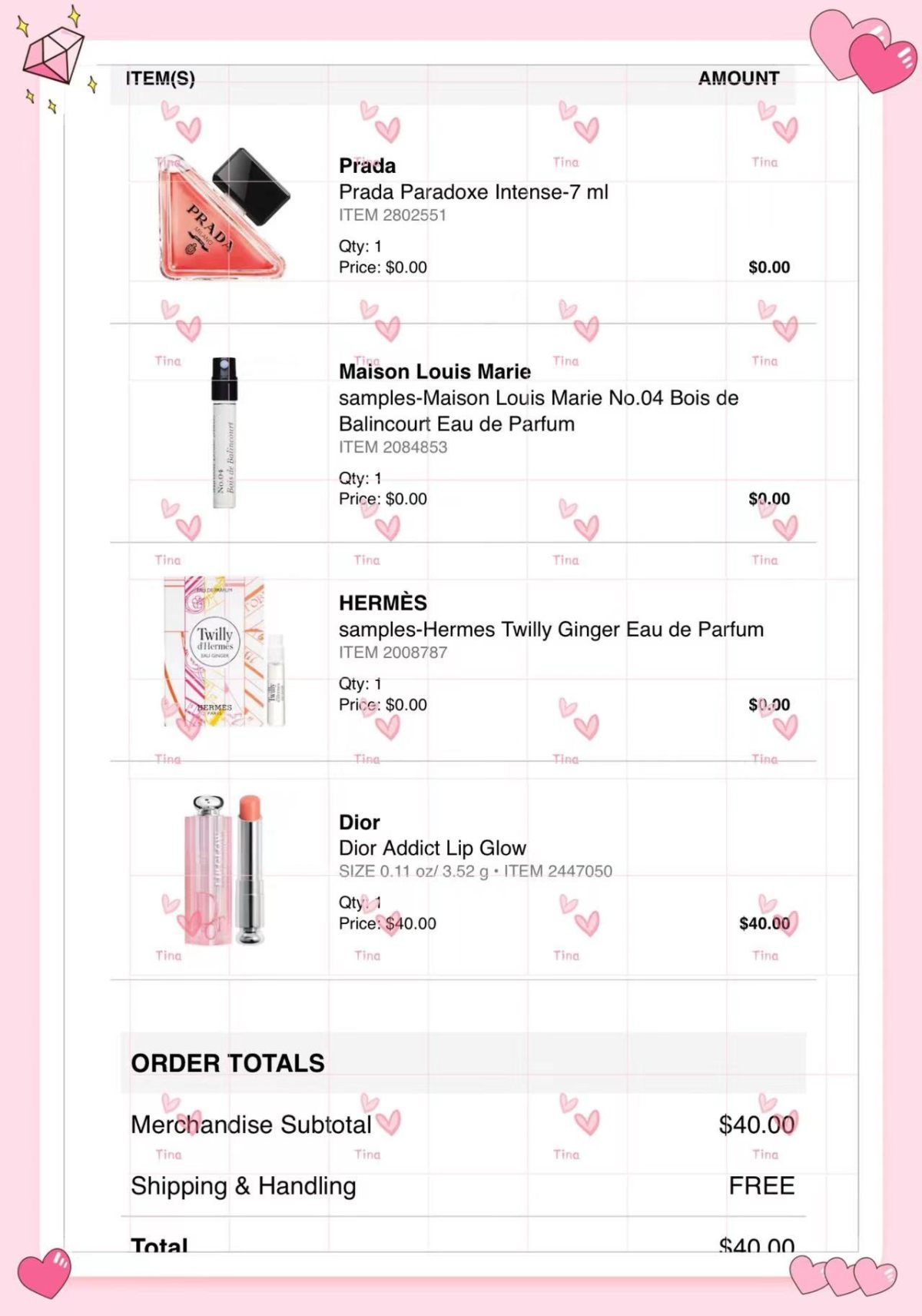 丝芙兰满40刀赠送Prada我本莫测馥郁版Q香，之前下了一单