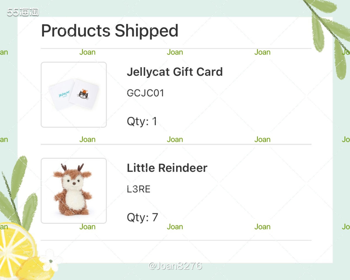 海淘Jellycat官网下单little鹿 难得一次可以买多