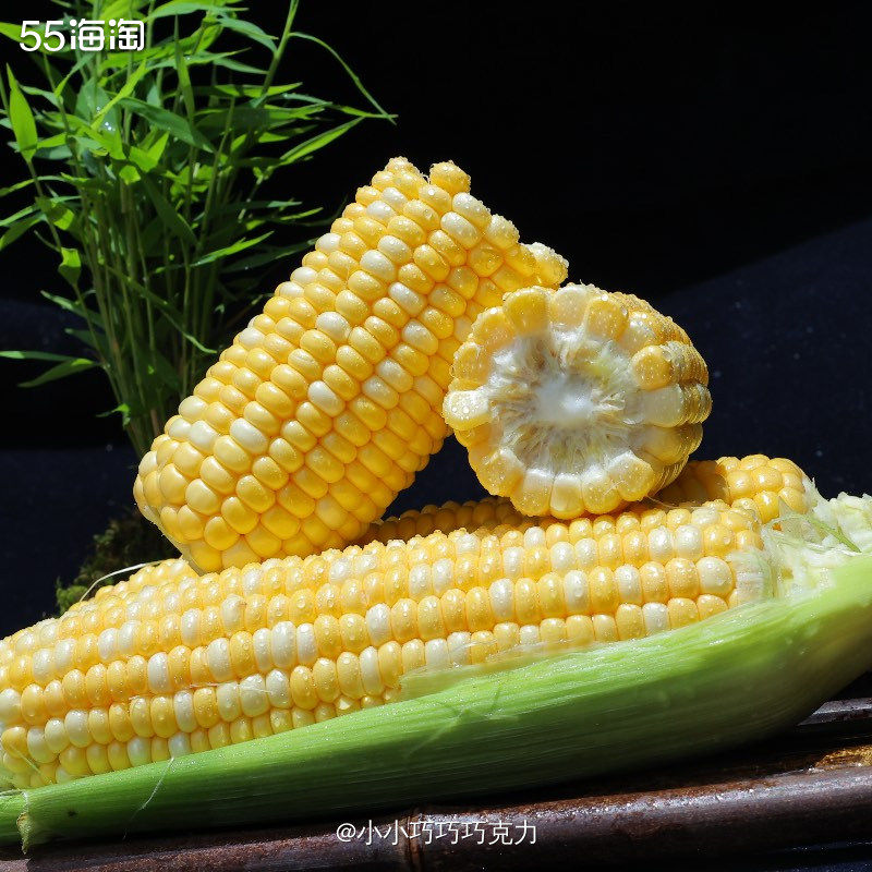 前段时间在拼夕夕买了这个云南的水果玉米真的还挺不错的哟，正好