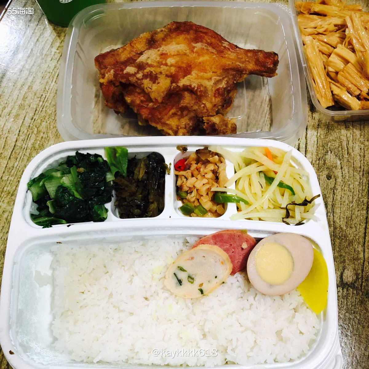 昨天太热不做饭干脆叫外卖，好久没吃东池便当了正好有一张工行3