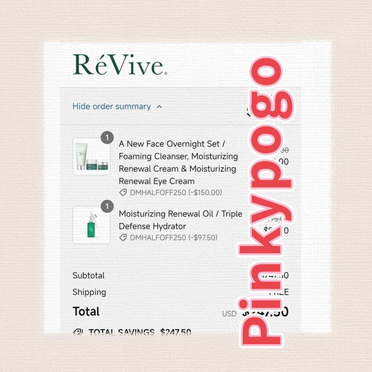 Revive是我去年黑五就开始买的贵妇品牌，活动黑五比较给力