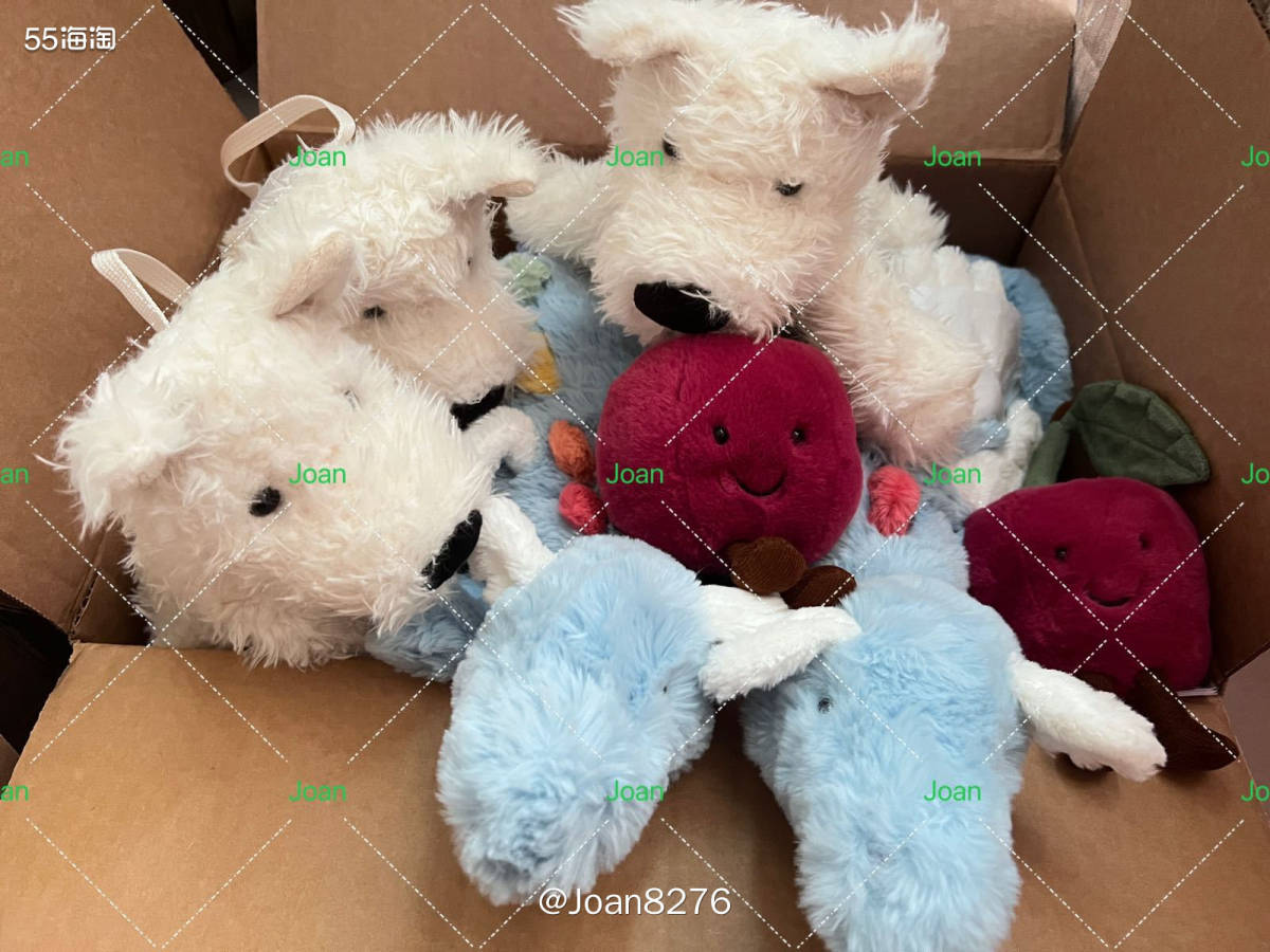 又来补作业了，又是一单Jellycat小可爱，这单里面是3只