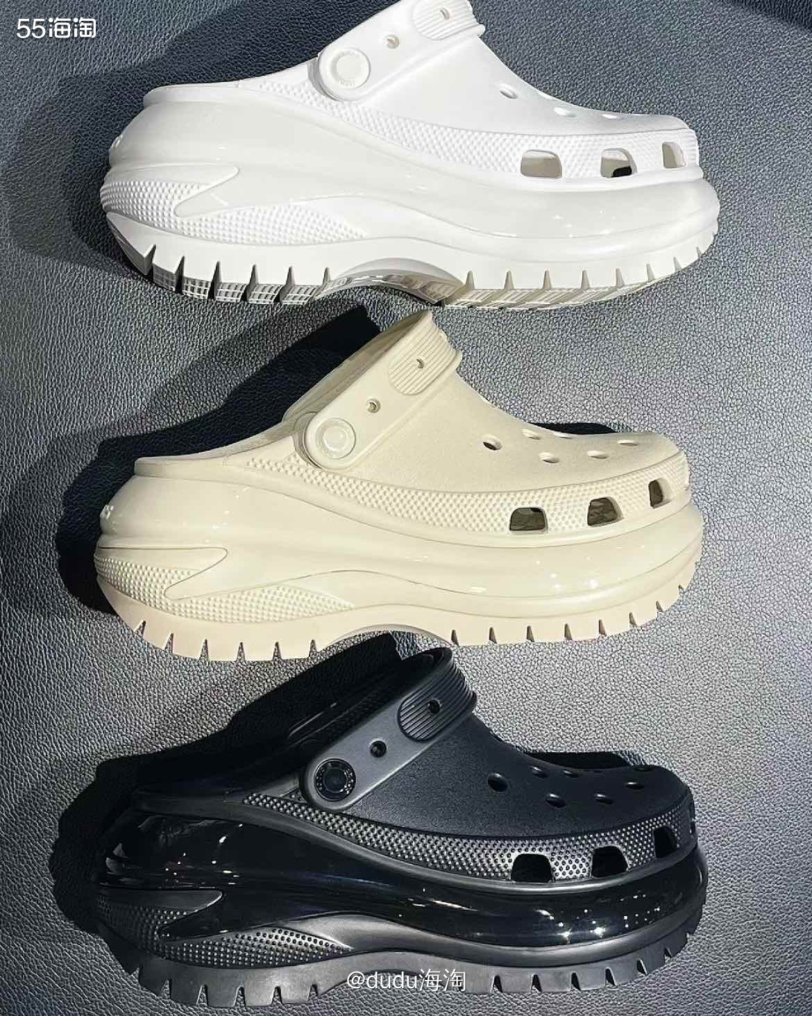 💓Crocs中的增高神鞋，必有光轮洞洞鞋的一席之地了吧！穿
