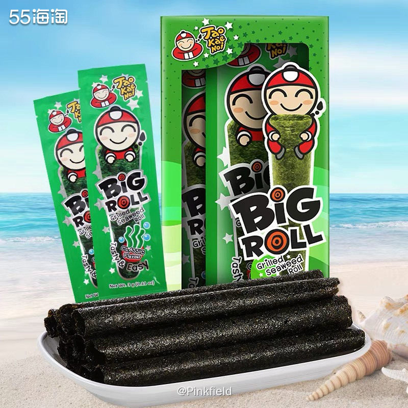 🍢孩子喜欢吃海苔，家里没有囤货了，刚好要给她买牙膏，我就去