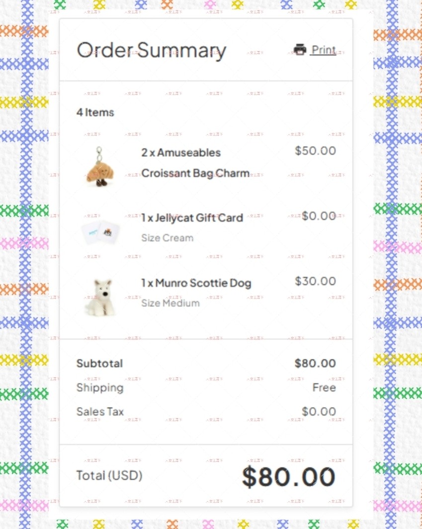 jellycat官网买的英国Jellycat西高地玩偶 苏格