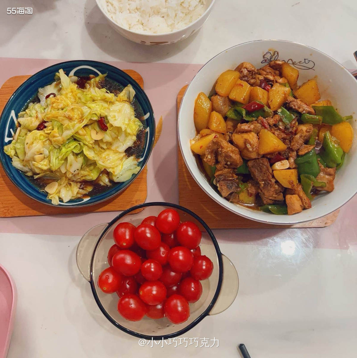 上周的工作日晚餐再来一篇分享啦～队友做的是土豆烧鸡，味道真的