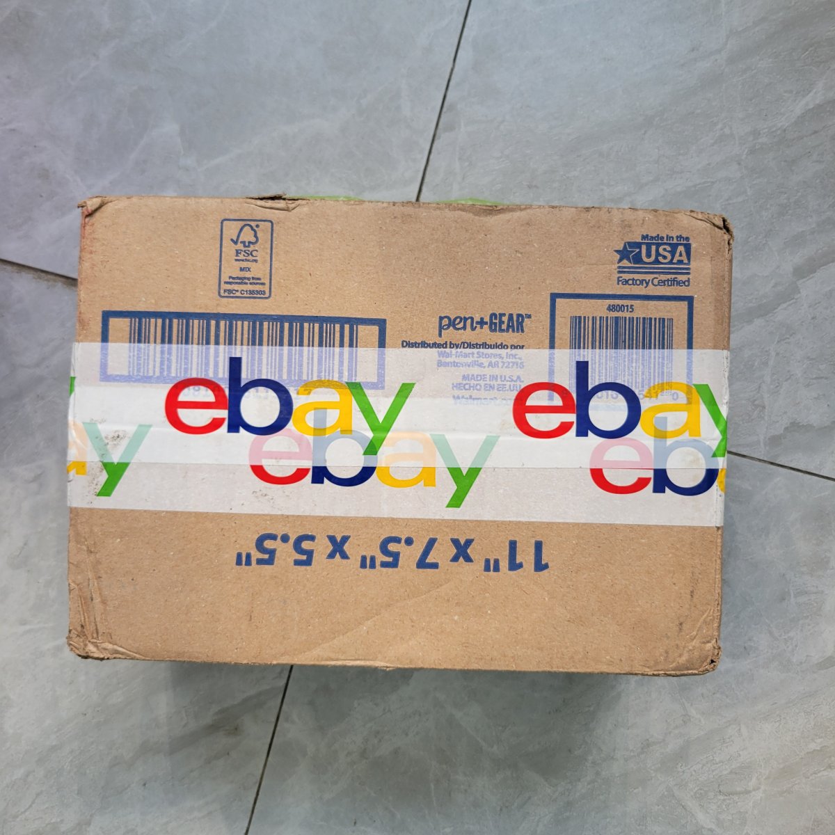 一个月前买了一点日用清洁品，收到货了。 现在ebay很多东西