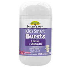 Nature's Way 佳思敏 儿童爆浆液体钙+VD3 咀嚼软胶囊 50粒 6个月+