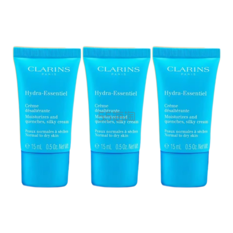 【3件包邮装】CLARINS 娇韵诗 沁润奇肌保湿面霜 不死鸟面霜 15ml*3 中小样