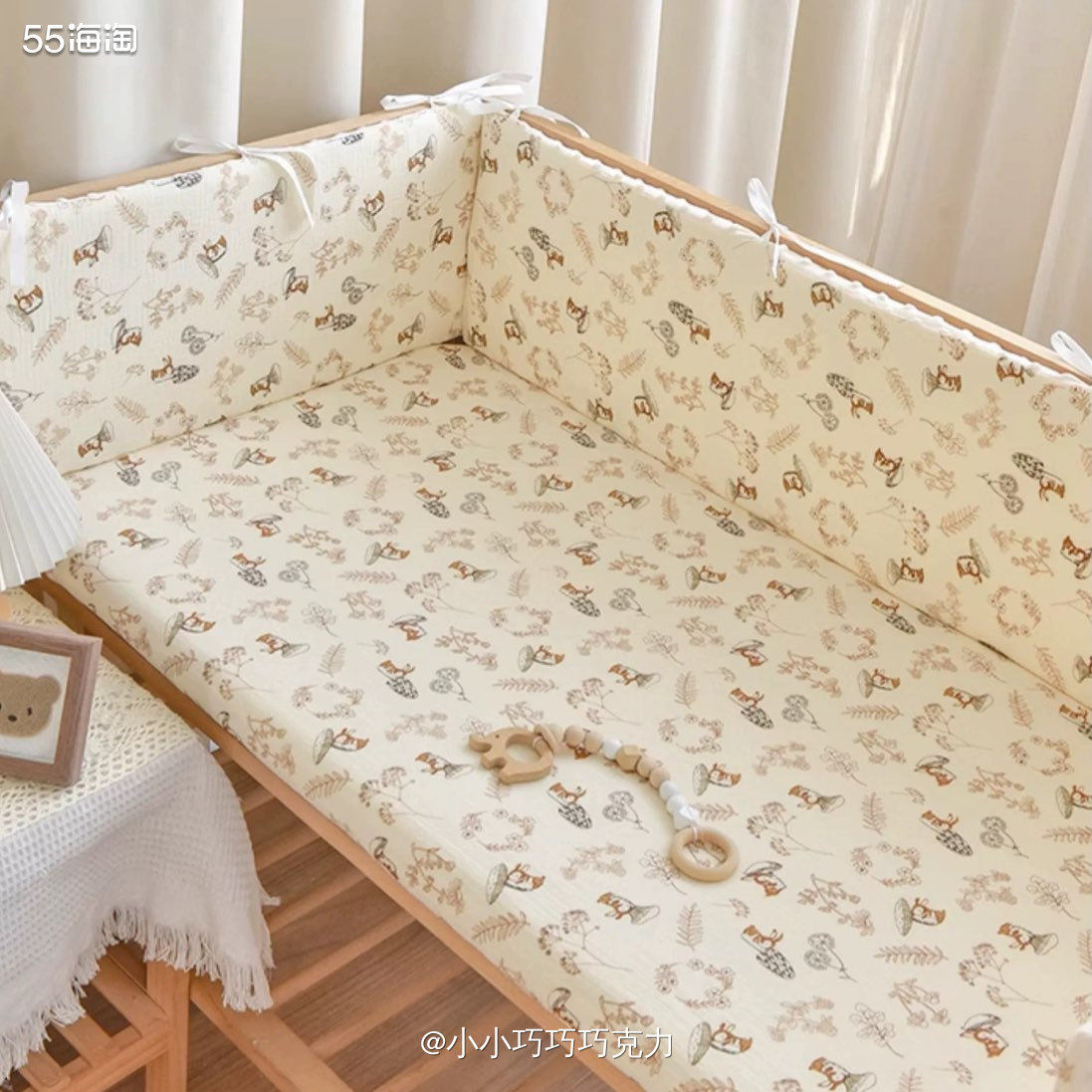 之前在京东领到那个母婴五折买了一个床围，但是那个感觉质量不太