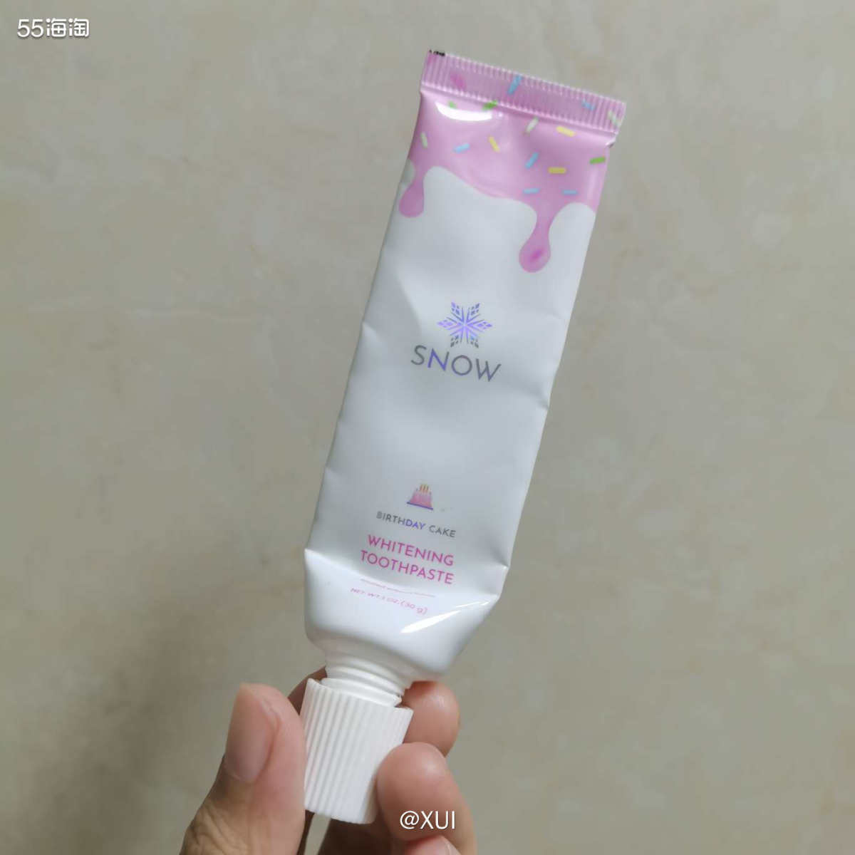 之前在55参加活动买了一点snow家的牙膏，最近一直在消耗库