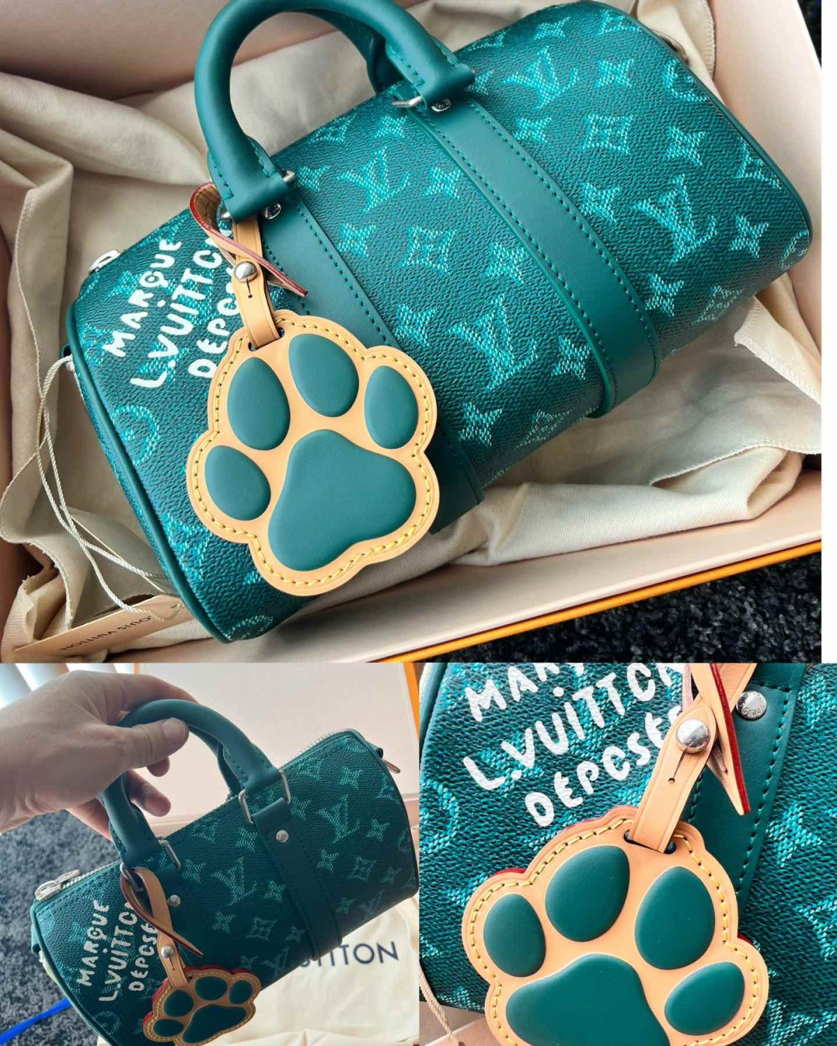 Lv Keepall Bandoulière 25 手袋以 