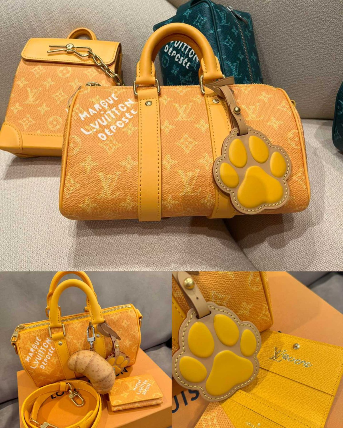 Lv Keepall Bandoulière 25 手袋以 