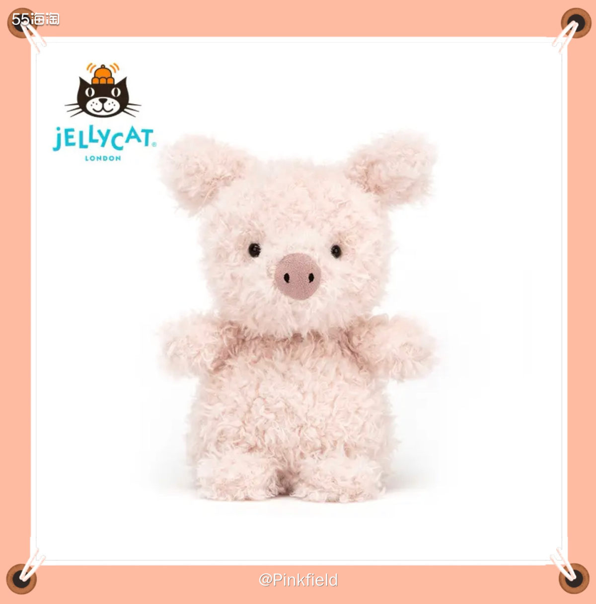 🐷这是前阵子京东补货时买的Jellycat小猪，美国官网下
