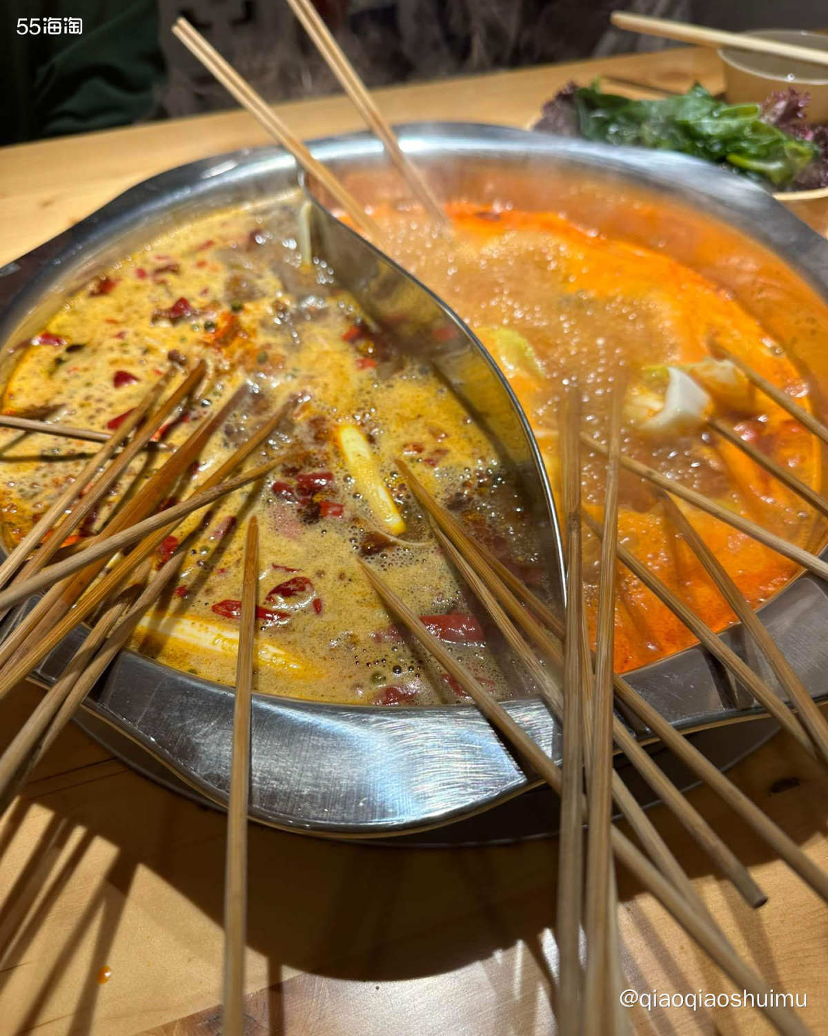 家门口新开的一家重庆串串店，今天去尝了尝，还不错呢～ 点了1