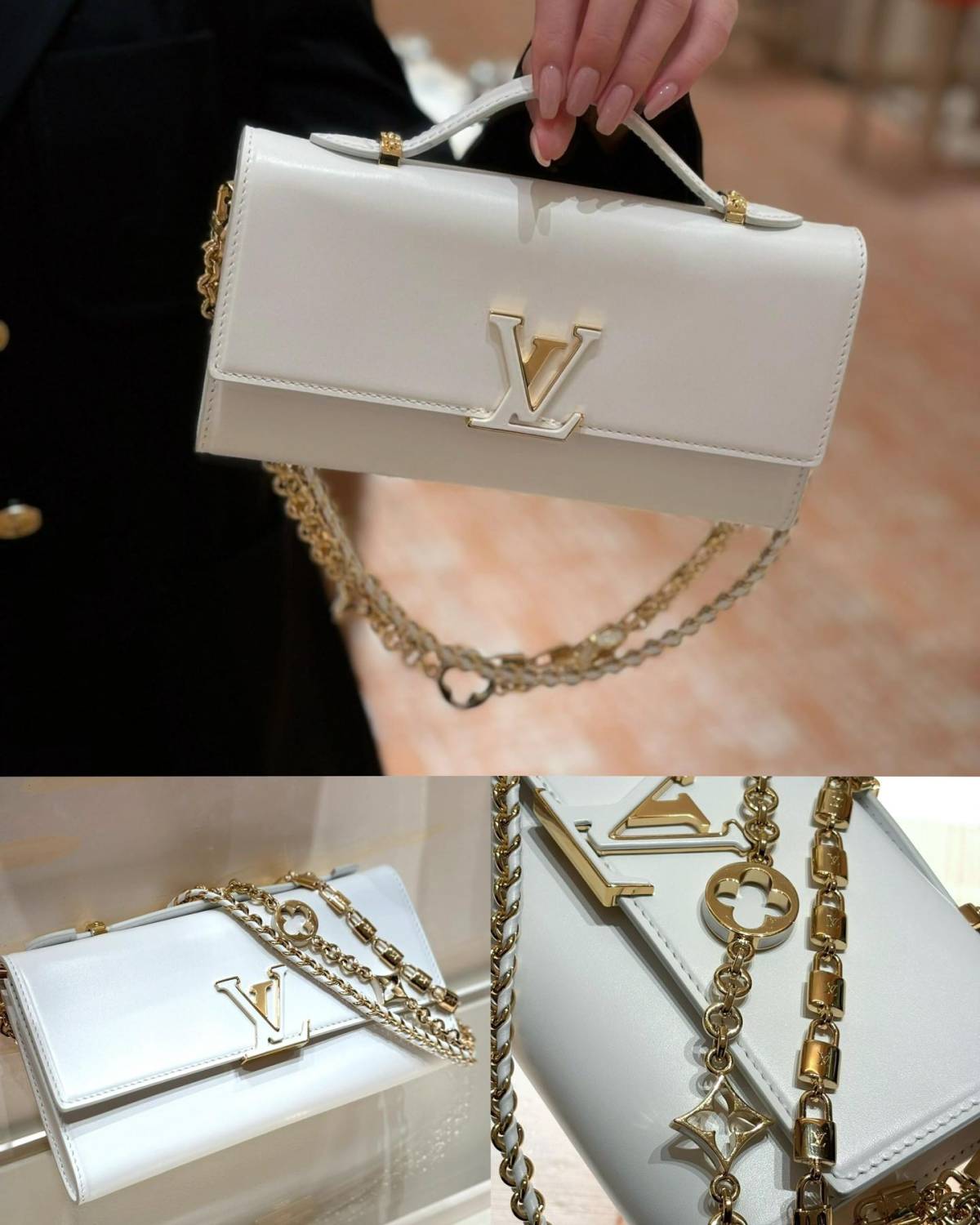 LV Wallet On Chain Capucines 手