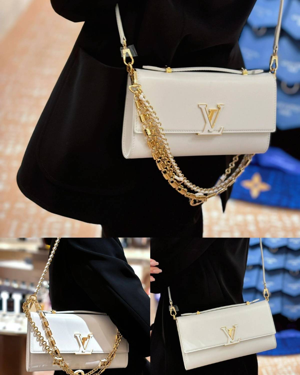 LV Wallet On Chain Capucines 手