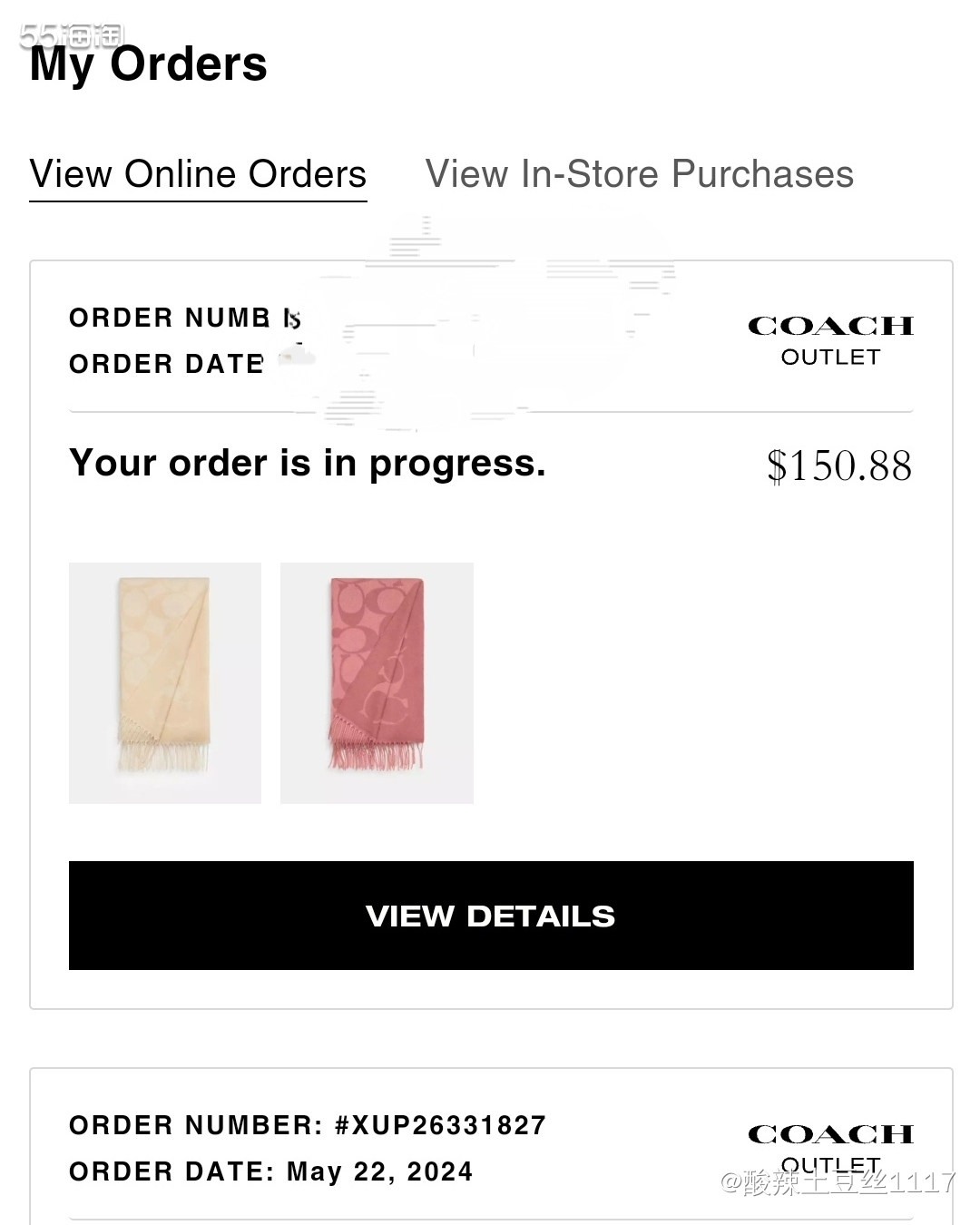 剁手网站:coach奥莱 前天买啦奥莱的围巾，相信大家也都在