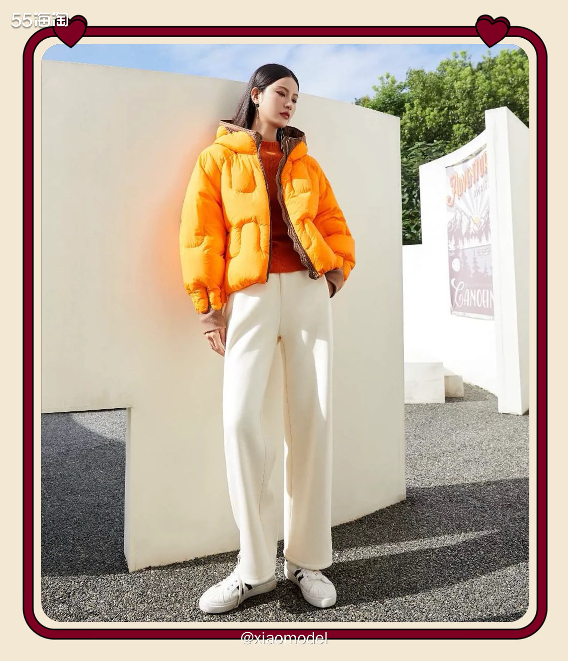 😀这条白裤子今天在我关注的品牌折扣店的直播中下单的。  �