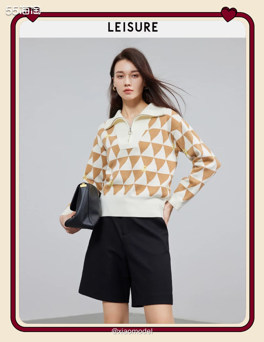 😀  🌷购买商品：丽雪绵羊毛polo领套头毛衣+100棉