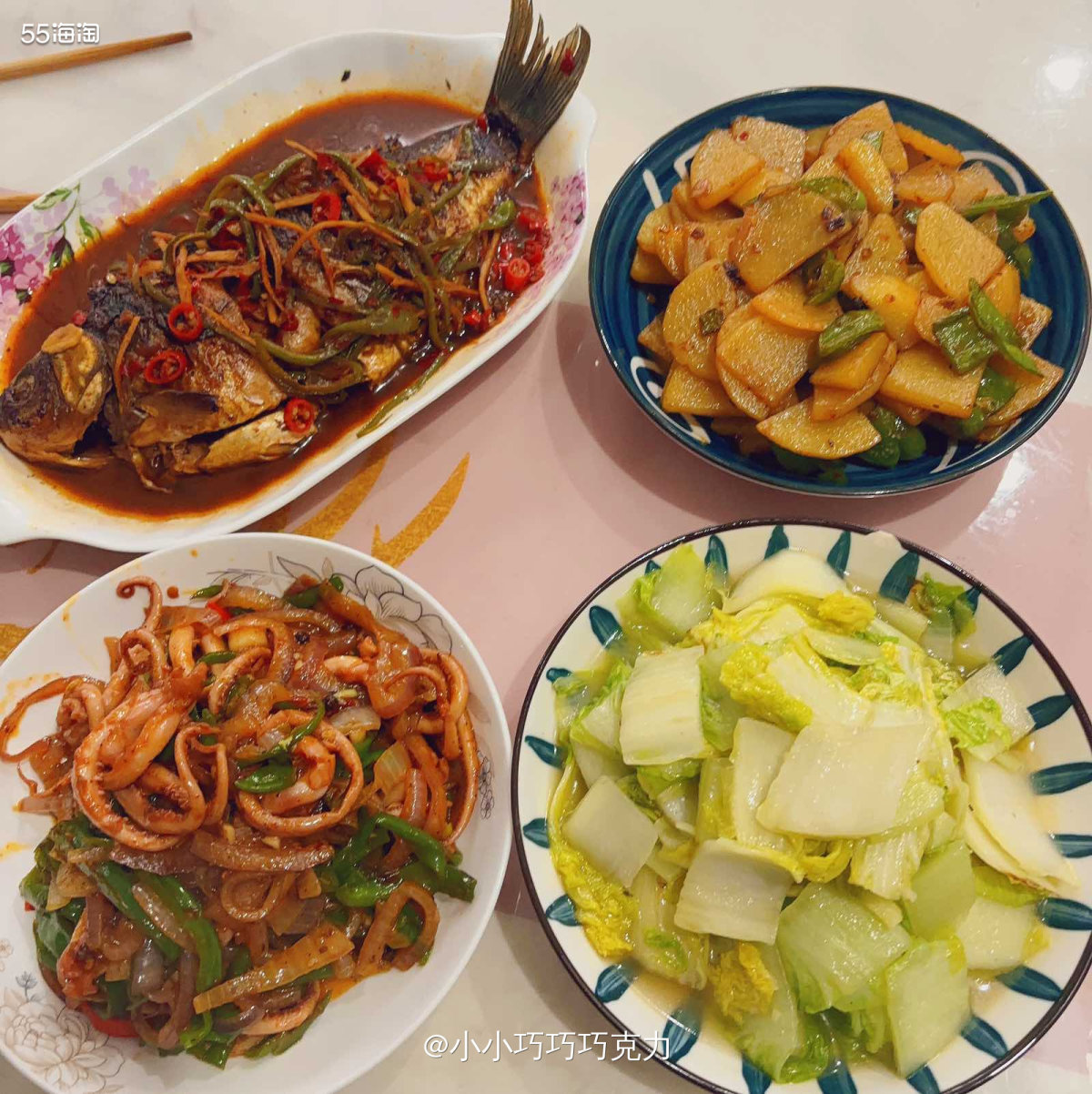 巧克力又来分享家庭美食啦，可能是队友每天安排的菜单吧，哈哈，