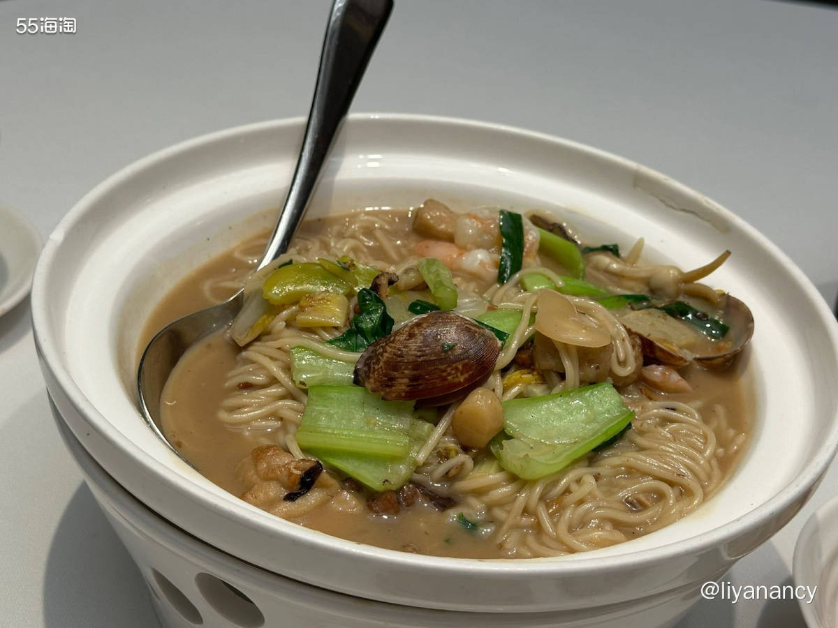 为了好味的海鲜卤面来的，海鲜卤面58一份，里面的海鲜主要有蚬