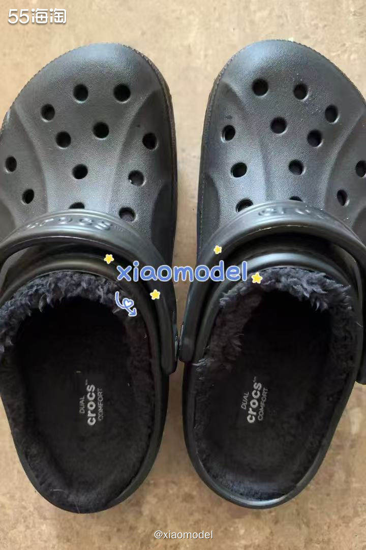😀上个月美国croc官网2双50刀活动，买了3单共12双洞
