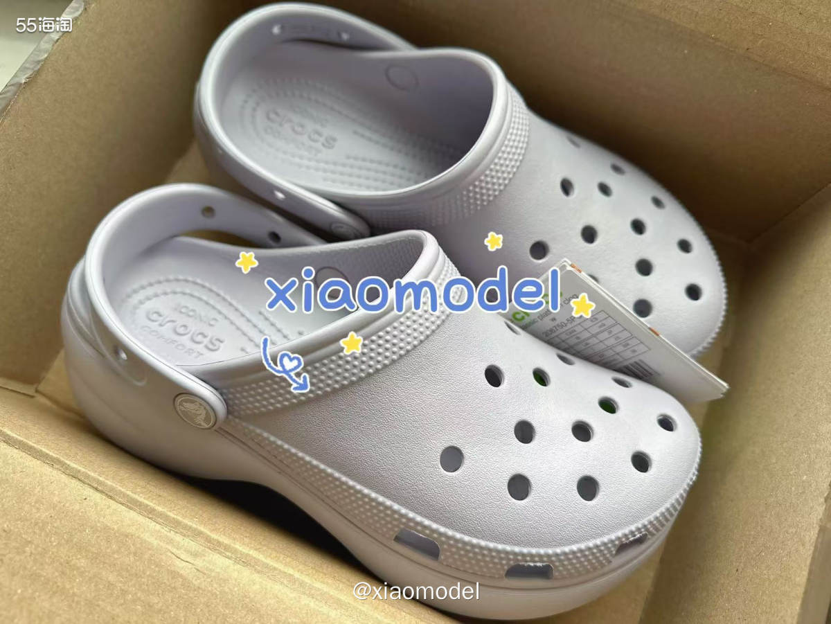😃继续开箱crocs卡洛驰洞洞鞋，都是上个月2双50刀活动
