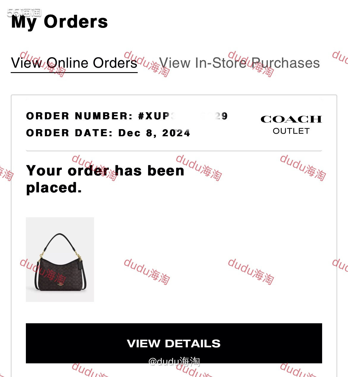 ☃️下单网站：coach outlet美国官网 ☃️下单时间