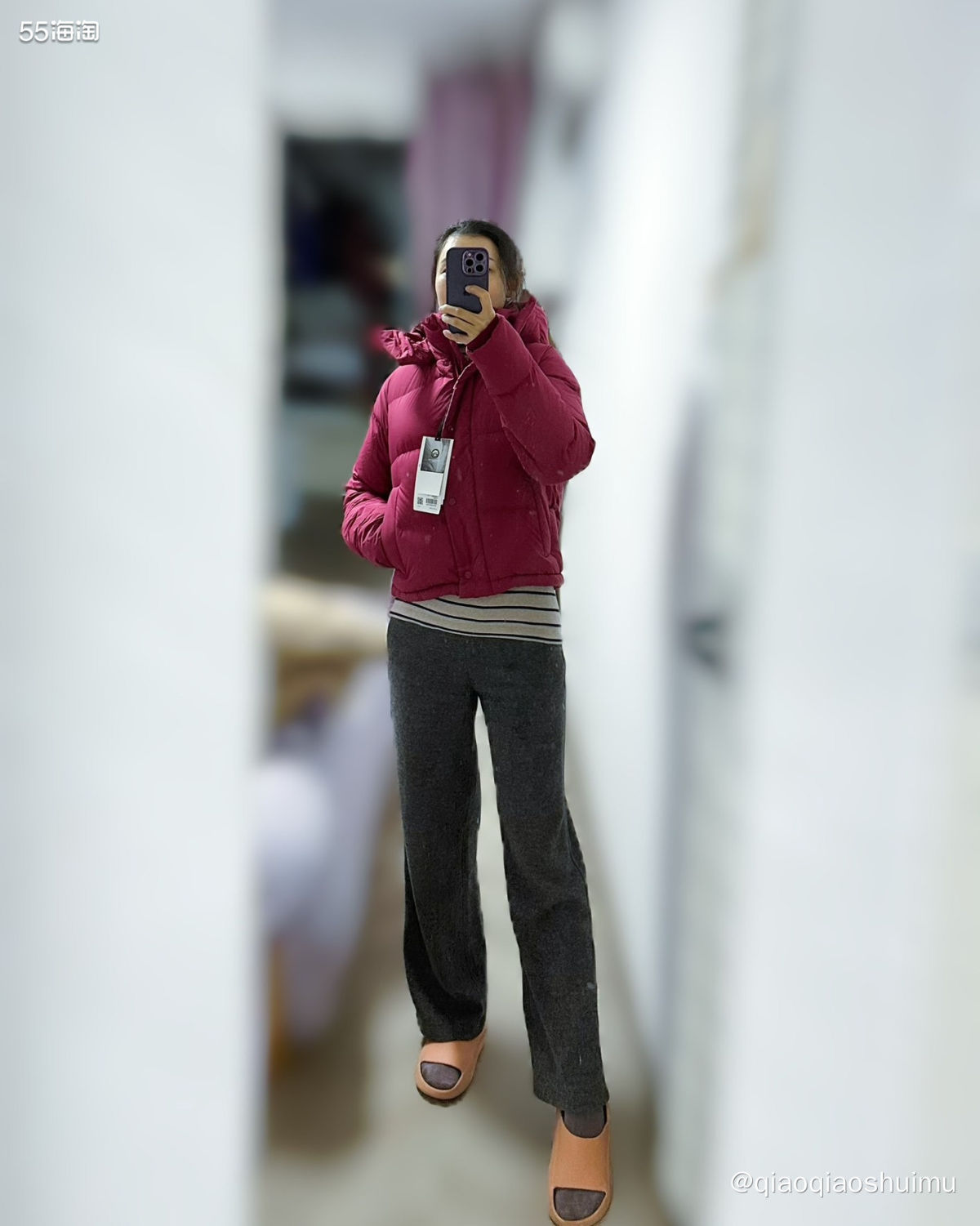 上次买了紫花灯色的Lululemon四格泡芙，但其实一直很喜