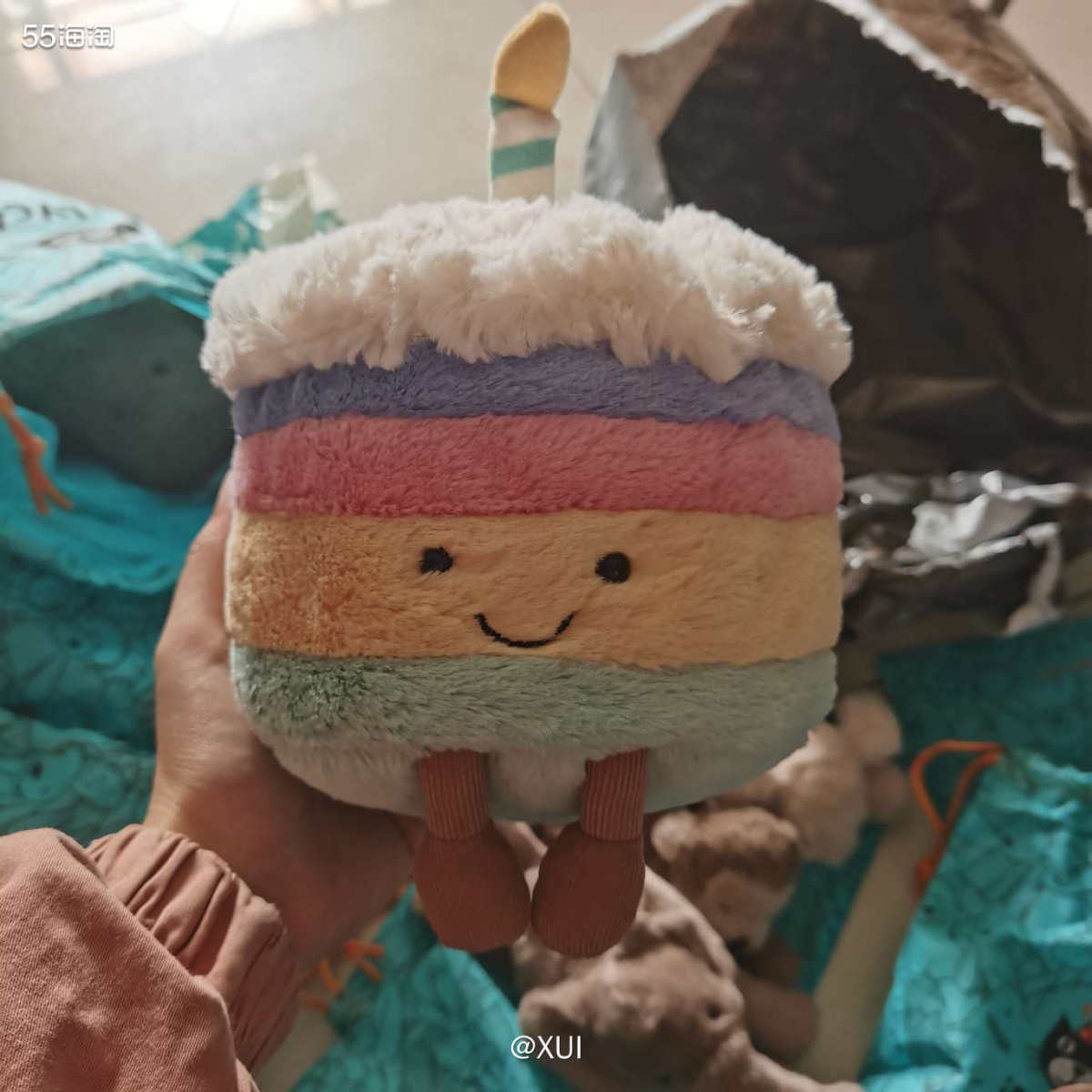 jellycat圣诞树赶在了圣诞之前到达啦～和前面买的tin
