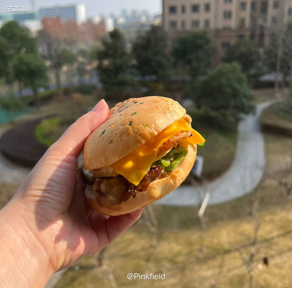 🍔这是月初去在我妈家某个中午点的必胜客外卖，每次点都觉得好