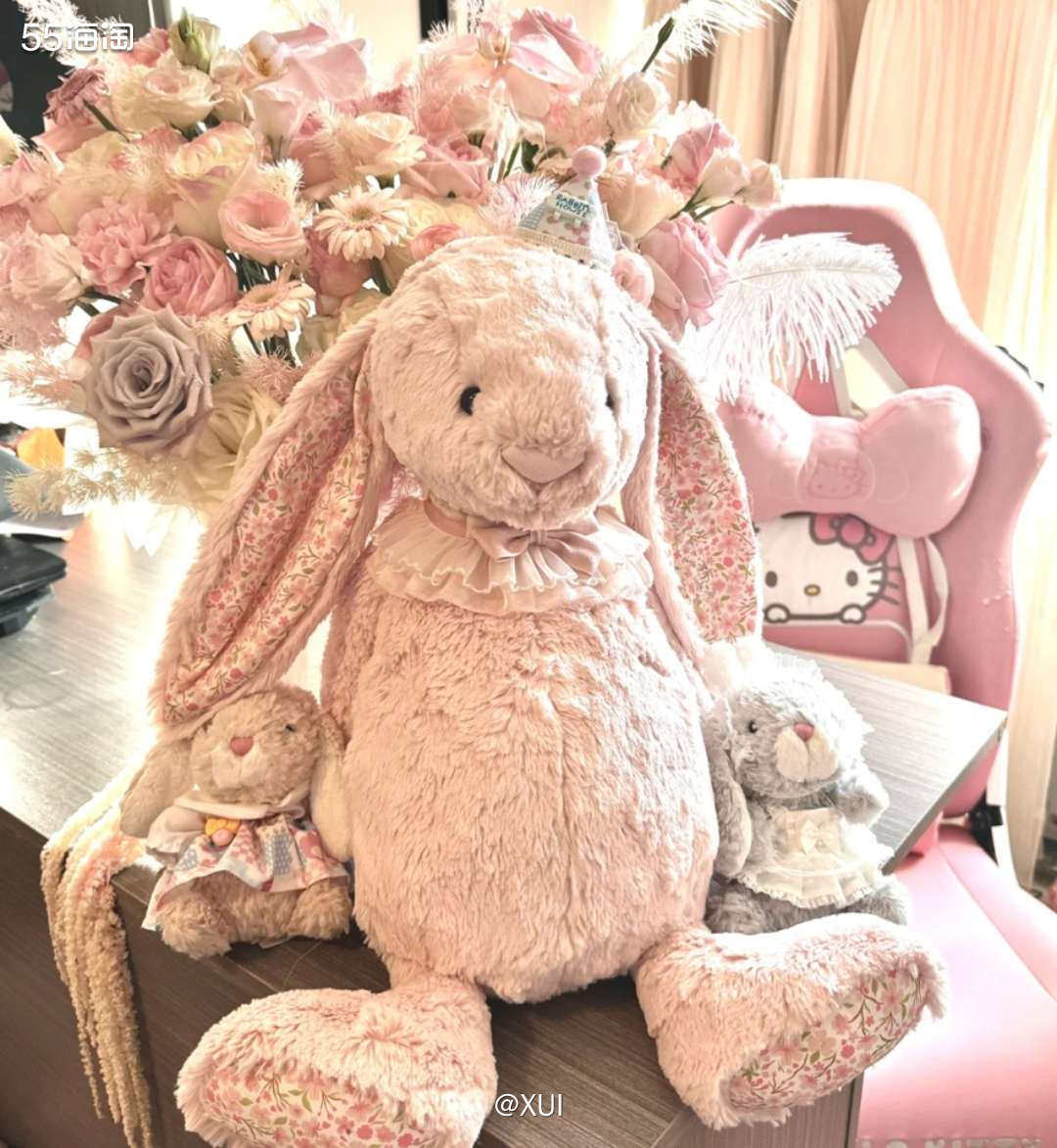 好像这几年jellycat官网在春季都会上新不同款的碎花兔和