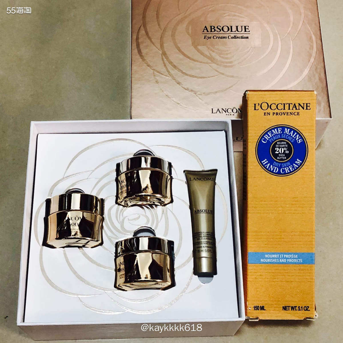 上月Arti官网买的Lancôme眼霜套装是小伙伴分享的，套