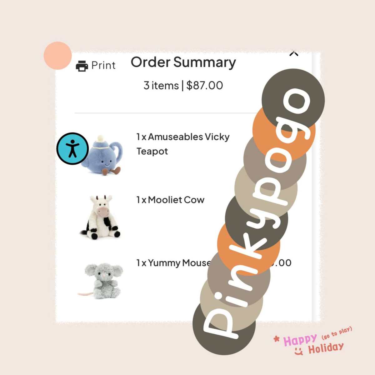 昨天晚上jellycat上了新品，按照自己的喜好买了一单！ 