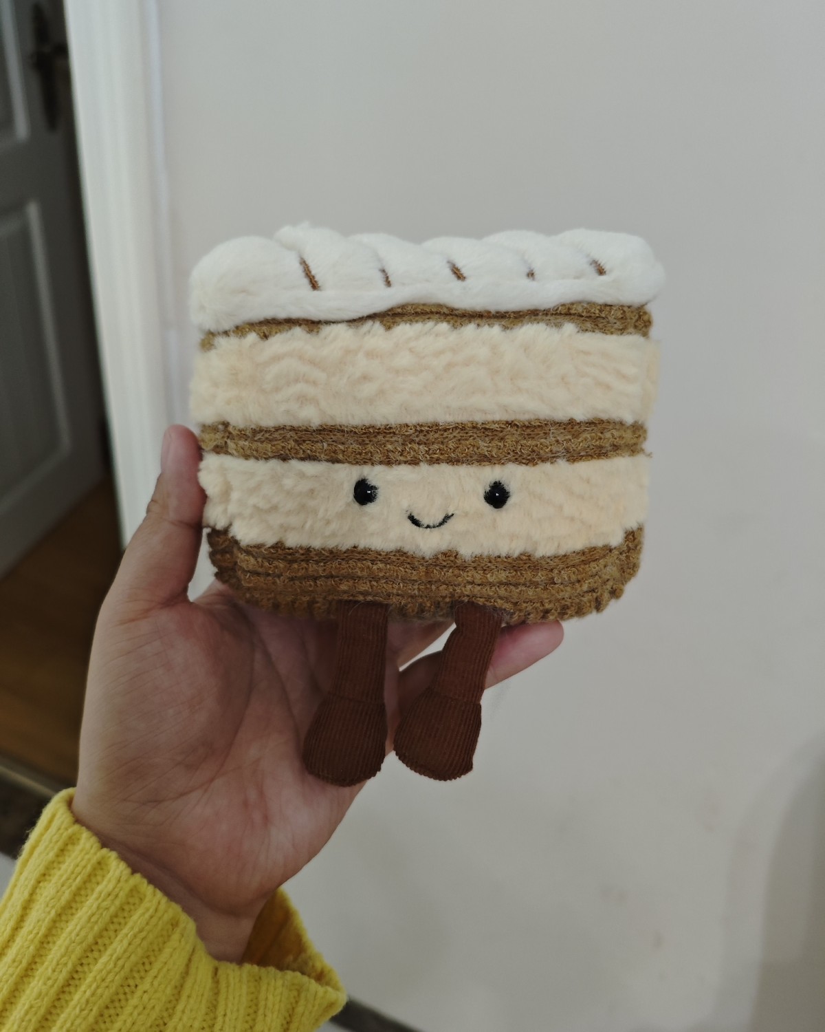 我之前买了一些jellycat，本来打算合箱回来的，结果番茄