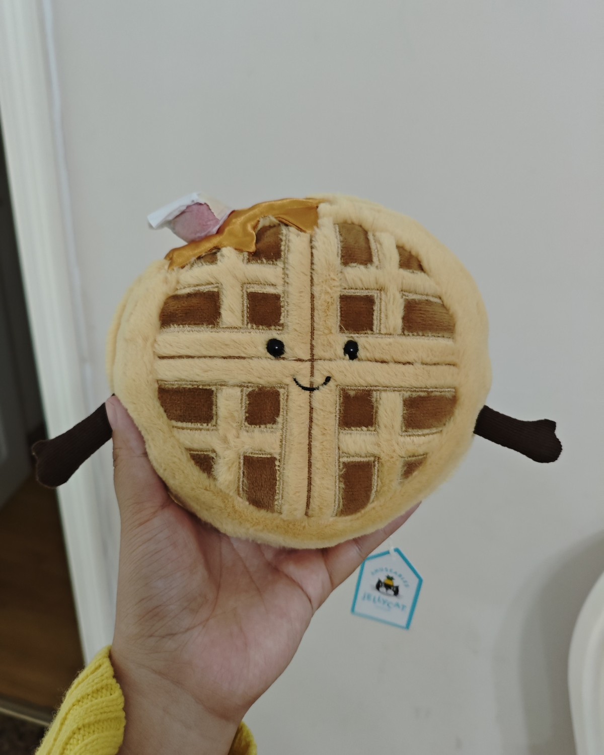 我之前买了一些jellycat，本来打算合箱回来的，结果番茄