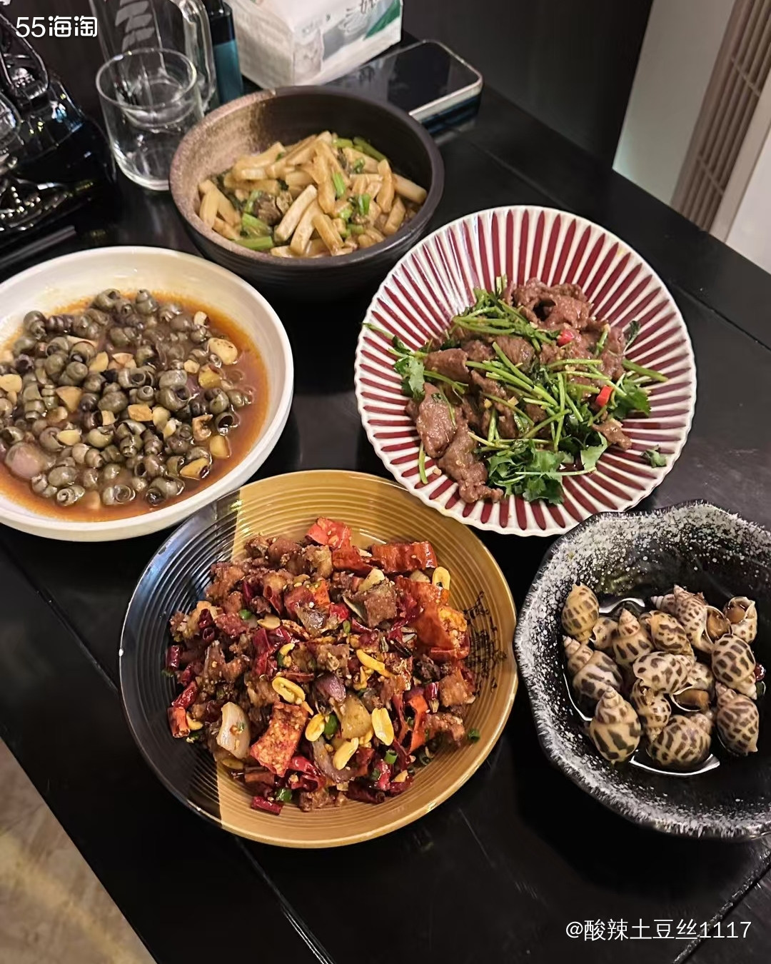 我是真的很喜欢海鲜，特别是花螺肉，搭配就会有特有的酱油醋又鲜