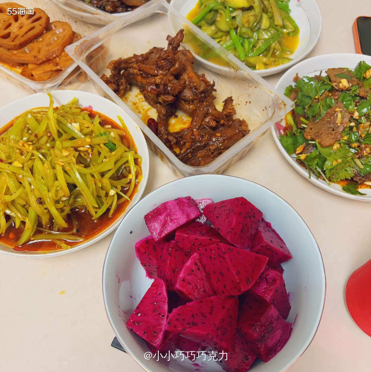 前面有几天突然好热了像过夏天一样，所以就没做火锅啦，就我和爸