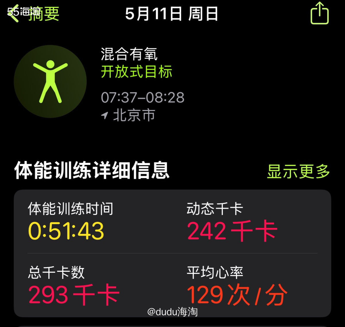 🌸今天是整个五一假期最后一天了，明天要上班了，早上起来先跳