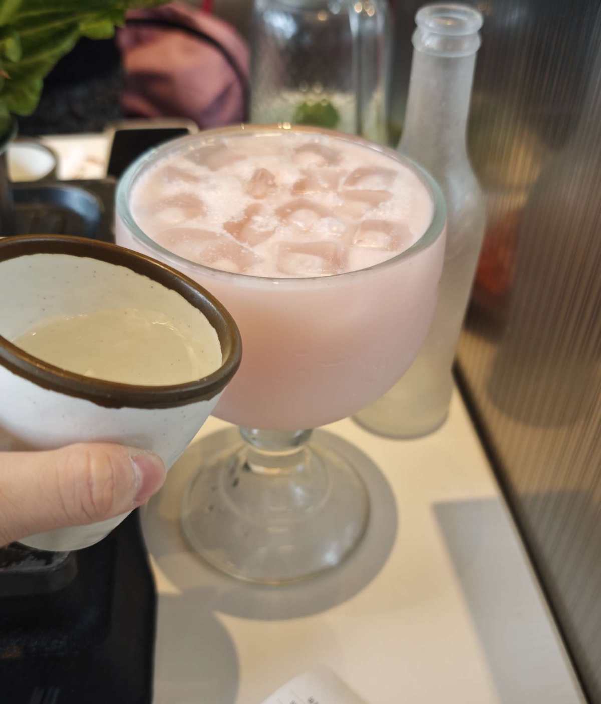 店名:朝鲜米酒屋。一直在吃的朝鲜烤肉不开了，然后就找个一家平